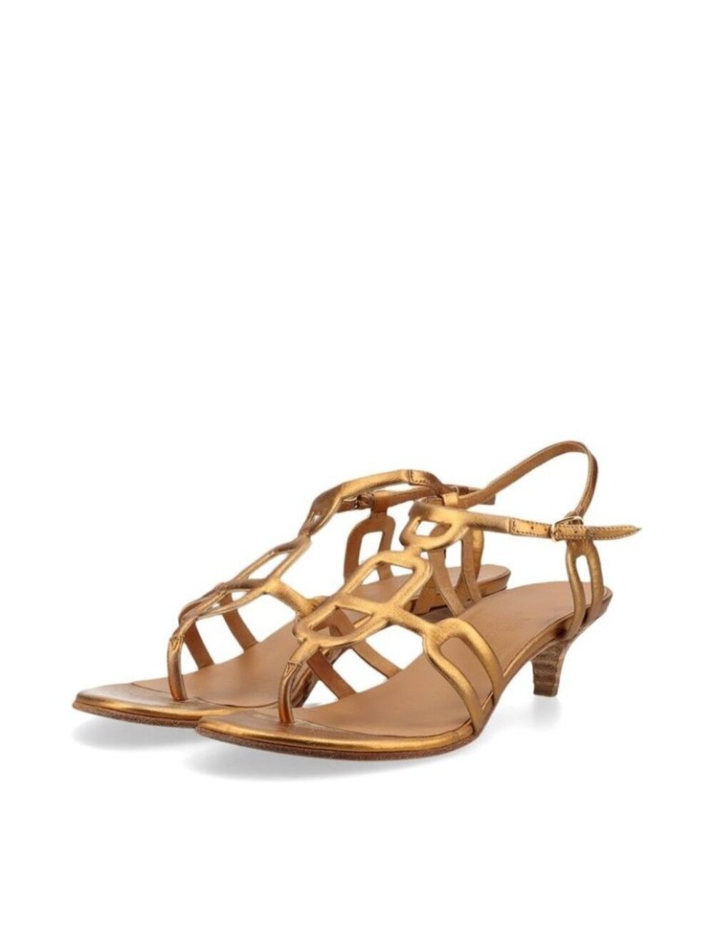 Hermes Leather Belt Sandals 36
